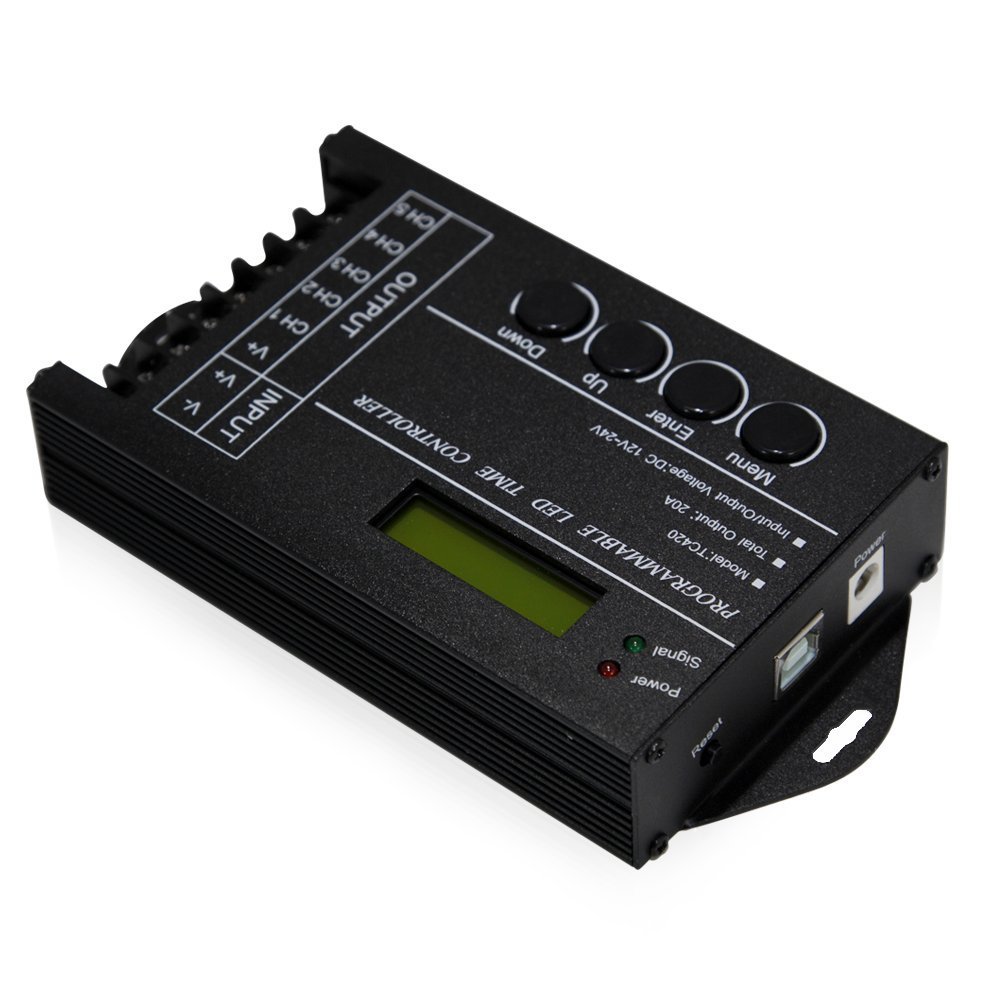DC12/24V,20A 5 Channel Multi-function programmable LED Time Controller for RGB RGBW Single Color LED Lighting DC12/24V,20A 5 Channel Multi-function programmable LED Time Controller for RGB RGBW Single Color LED Lighting